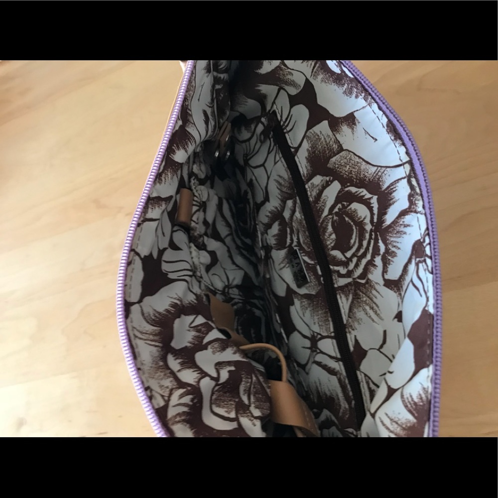 NWT MAXX of NY Leather purple Hobo BAG - Picture 5 of 5